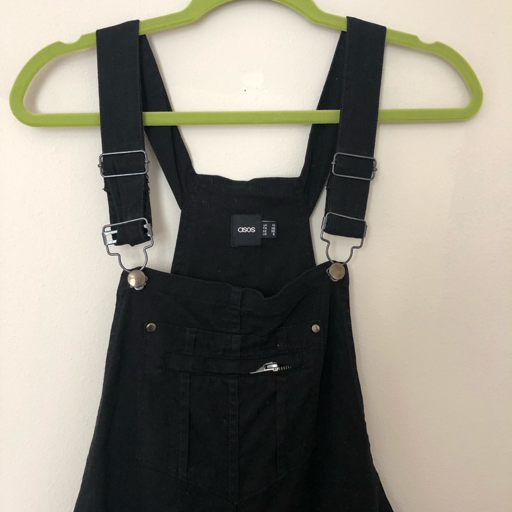 ASOS Black Skinny Overalls